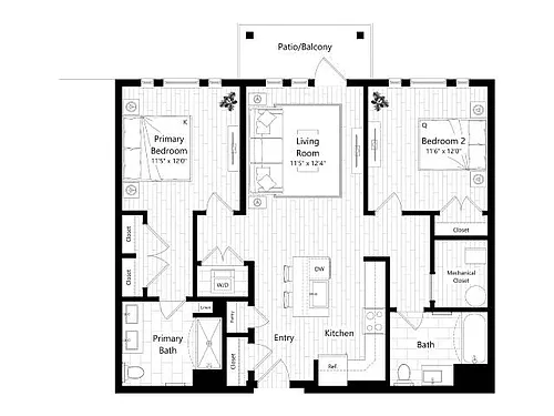 Floor plan B1