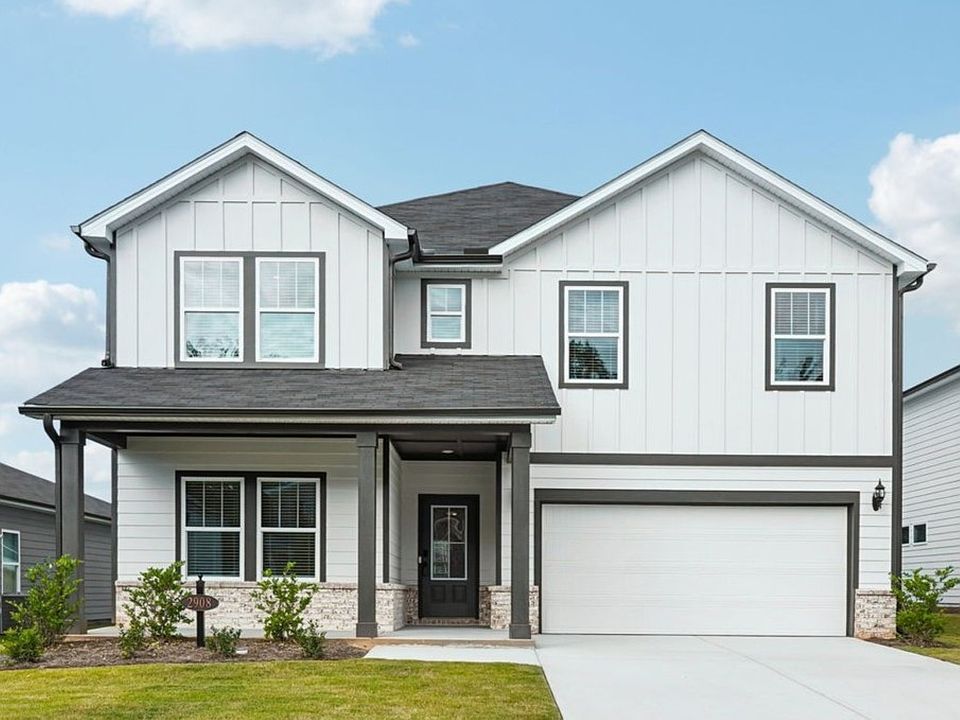 The Taylorsville floorplan with Elevation F modeled at Vines at Mill Creek.