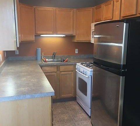 Kitchen with applicance