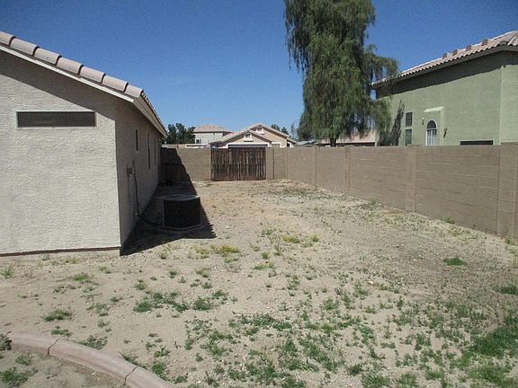 back yard -- east side, with RV gate
