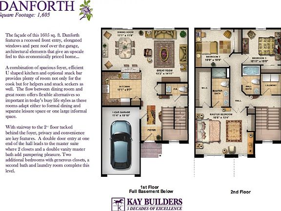Danforth Townhome Floorplan Rendering