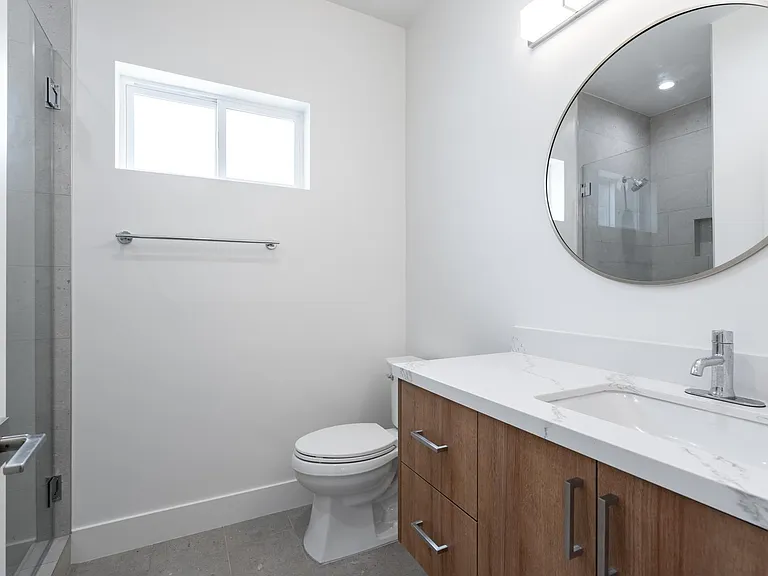 Guest bathroom with stall shower