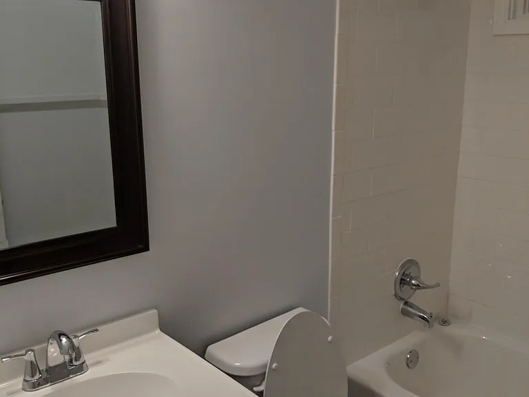 Remodeled bathroom - new tub, toilet, vanity