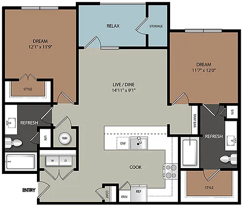 Floor plan B1