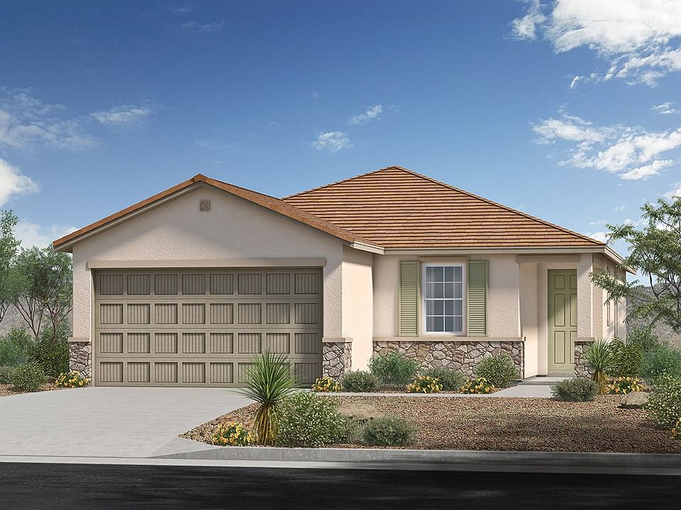 Plan 1380 Elevation C with Stone