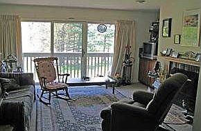 Living room and porch