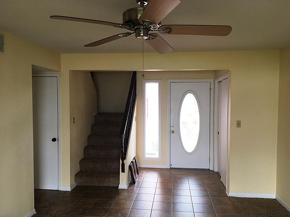 Front Entry - Living room, kitchen, half bath and dining/ent