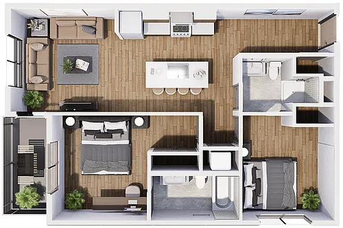 Floor plan 2B