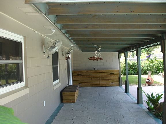 Large covered patio