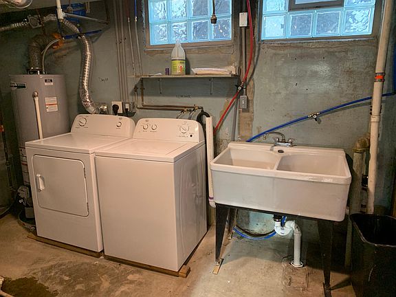 Basement laundry with stationary tub. Free for tennents