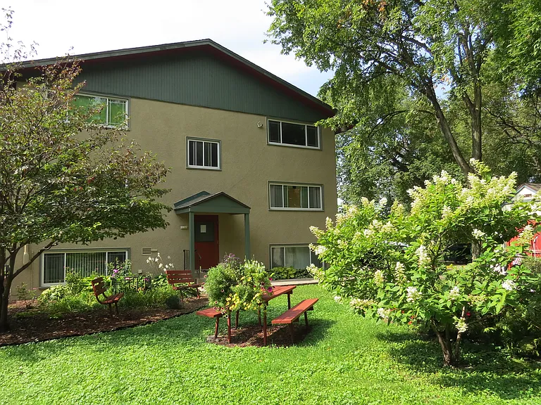 Rear entrance.
