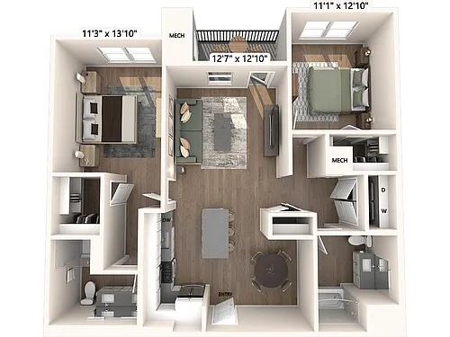 Floor plan BM13b-Upgrade