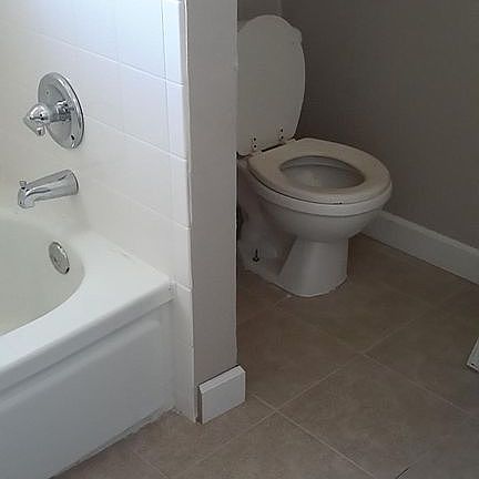 New Tile in both bathrooms