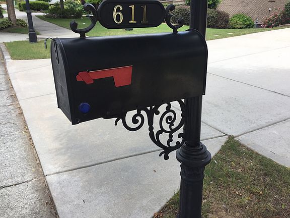 Wrought iron mailboxes