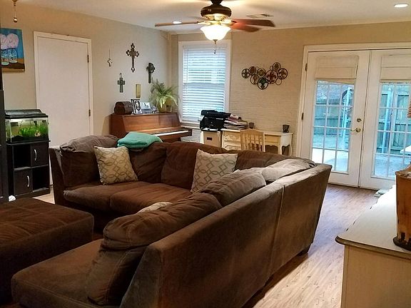 Living room. Back door.