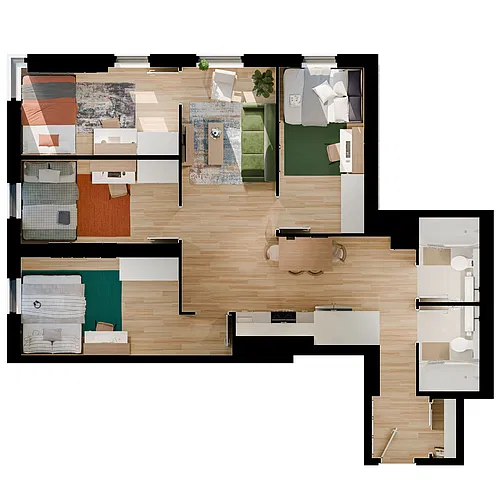 Floor plan 4 Bedroom 2 Bathroom