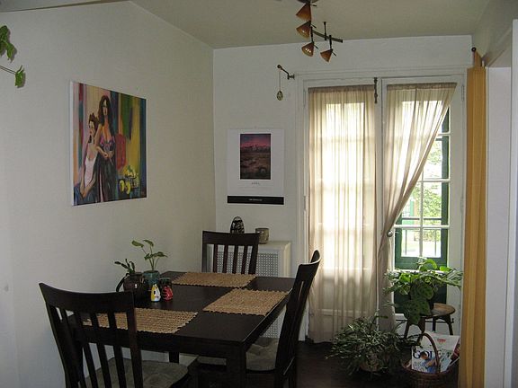 Dining room with french doors
