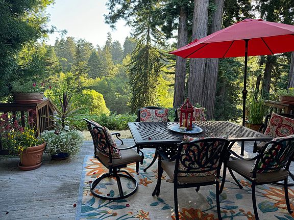 Backyard full patio and view