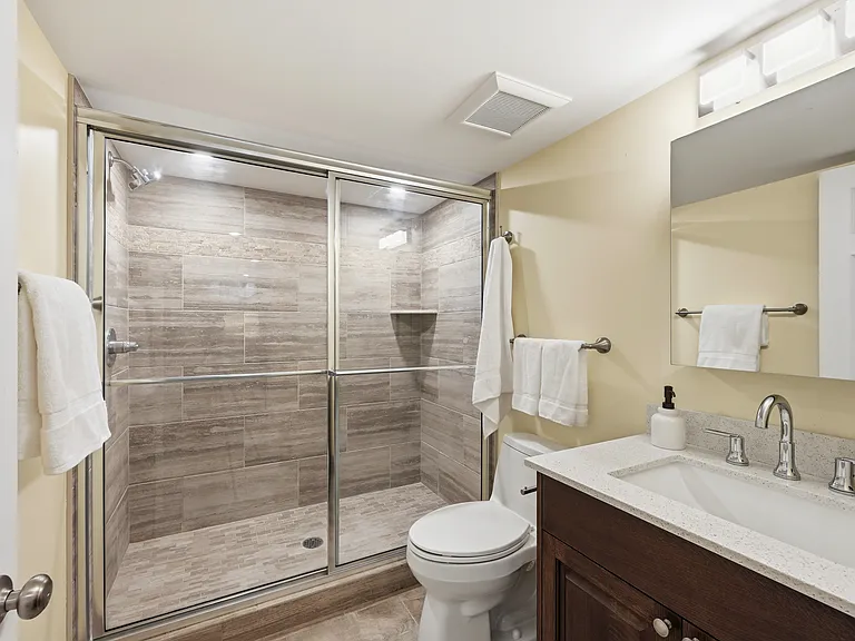 Downstairs bathroom, a recent construction.