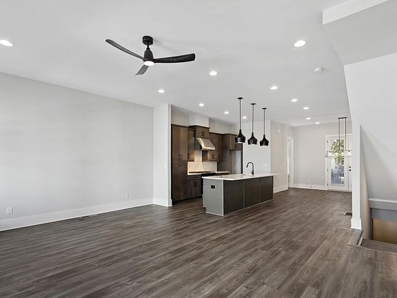 brand new upgraded appliances, quartz counters, gas range cooktop, oven also has convection and air fryer features. Range vent does filter outside.