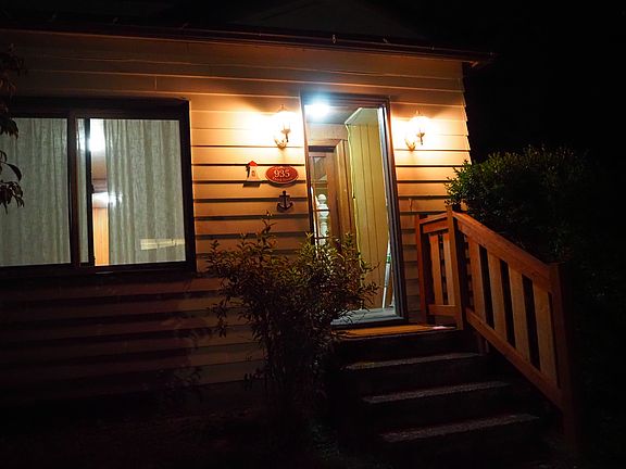 front porch, front door at night
Welcome Home!