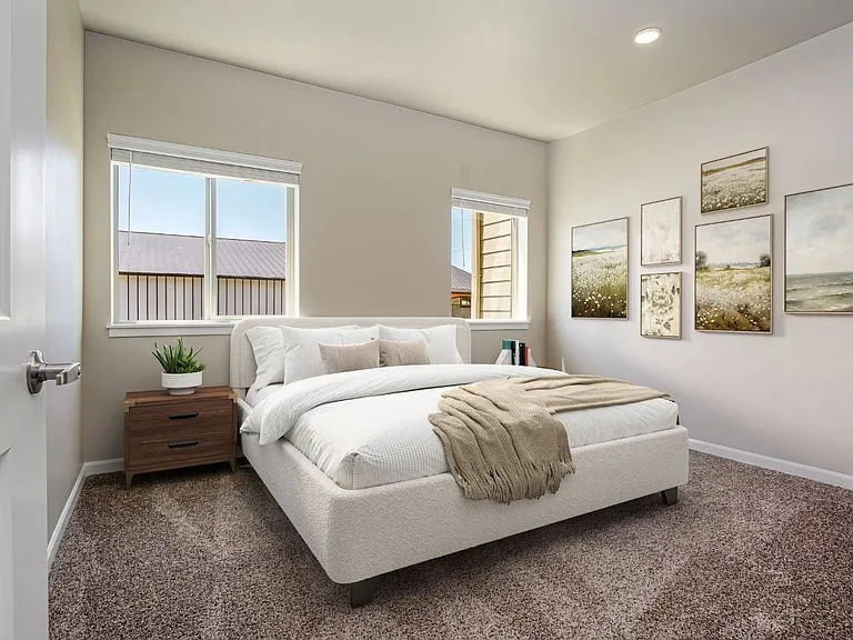Roomy bedroom perfect for a king sized bed