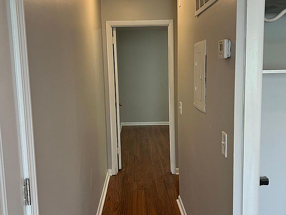 Hallway to the bedroom and bathroom