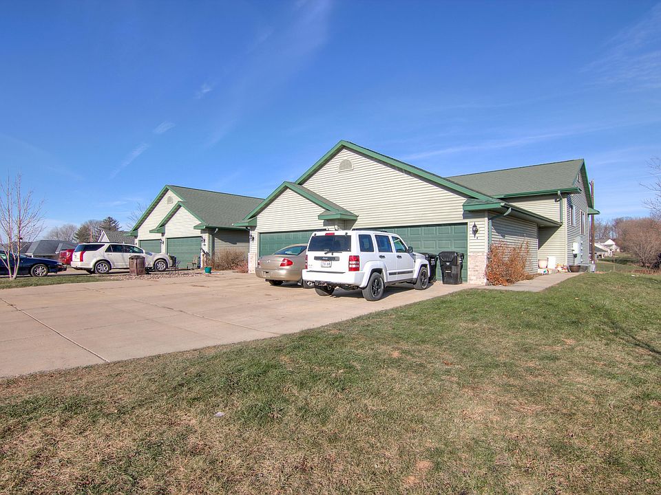 Exterior front of all four units