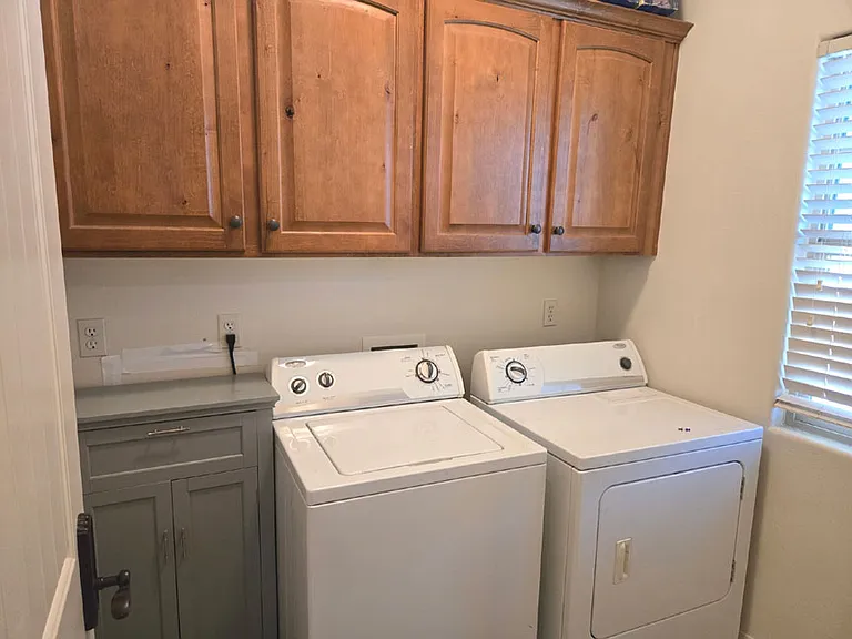 Laundry room downstairs off hallway