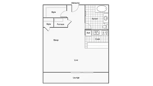 Floor plan The Ridge Renovated Unfurnished