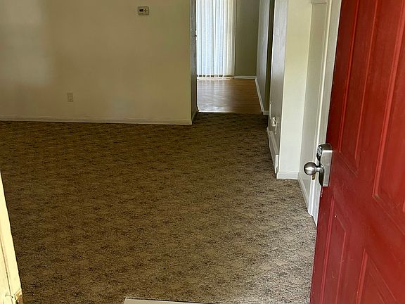 Front door entry into living room