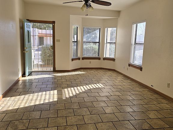 Living room with fan