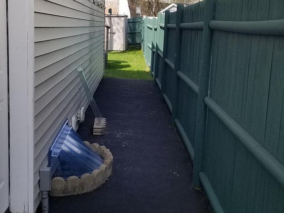 Sidewalk looking towards back yard