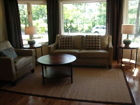 "Natural light flows through the living room."