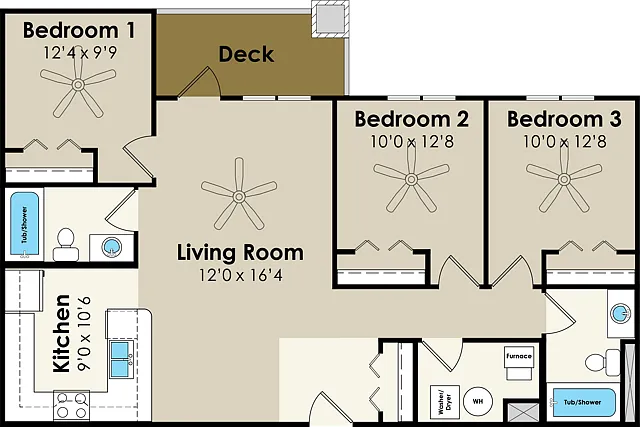 WT - 3BR 2BA WT - 3BR 2BA