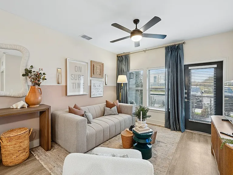 Spacious Living Room with Balcony/Patio Access