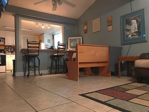 Bar overlooking kitchen
