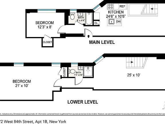 2nd image of 11 1/2 W 84th St APT 1B