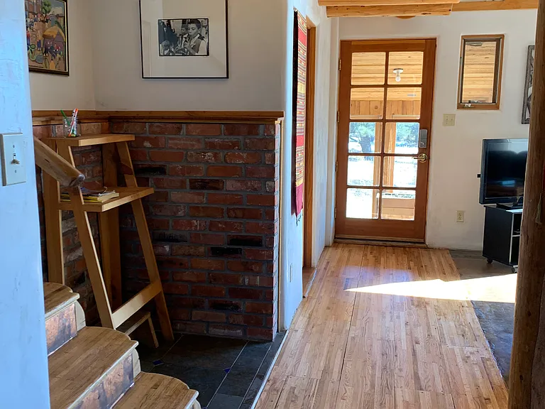 View of front door