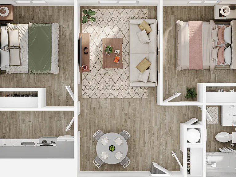 2BR/1BA - B2 2BR/1BA - B2