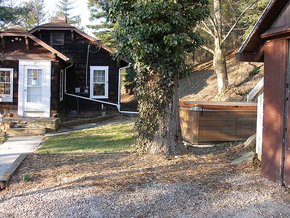 house and hot tub 