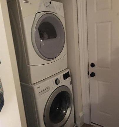 Private free washer and dryer in the unit
