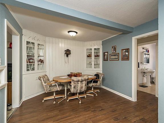 Dining area with built ins