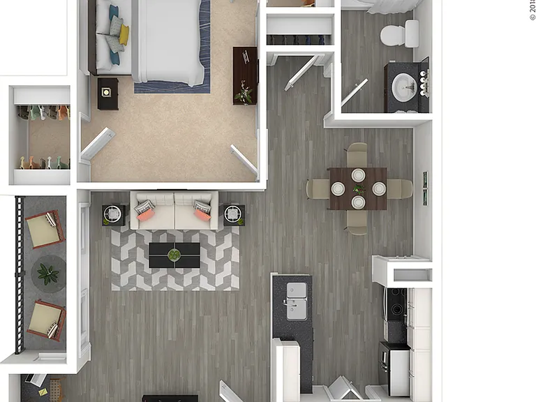 Oak Row North Dallas - A10 Floor Plan Oak Row North Dallas - A10 Floor Plan