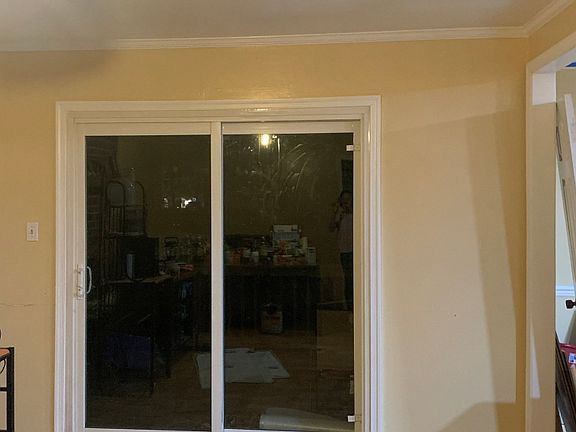 Sliding glass door to backyard