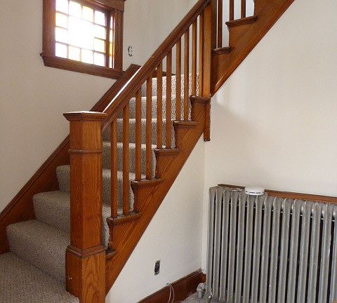 newly carpeted stairs