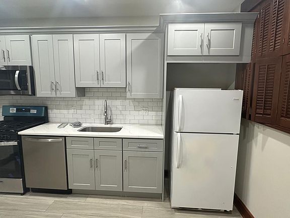 space above cabinets.