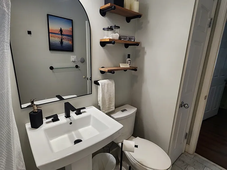 Bathroom #2 (Hallway bath) - contains linen closet and tub/shower combo