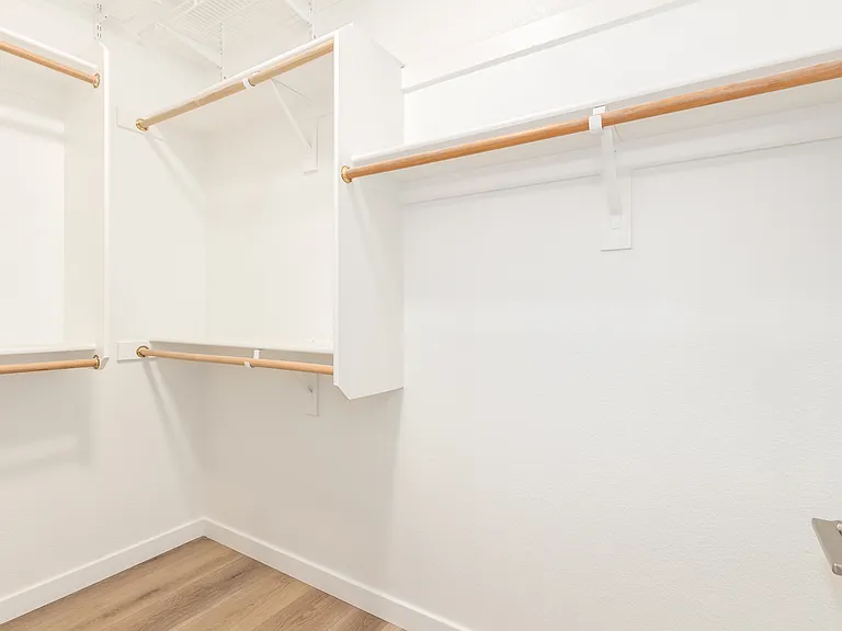 Main bedroom walk in closet
