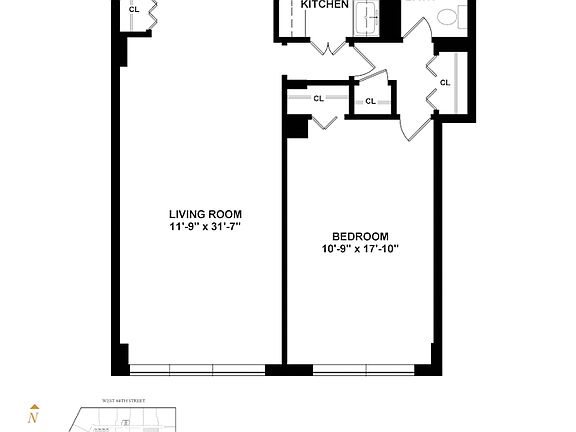 2nd image of 20 W 64th St APT 9S